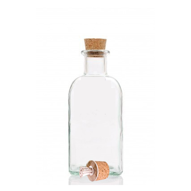 Weinflasche Flasche Kenner leere Glasflasche mit Korken Tinkturflasch  0,5L 
