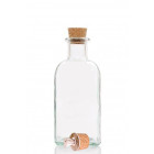 Glasflasche 0,5 Liter mit Ausgießer, leer